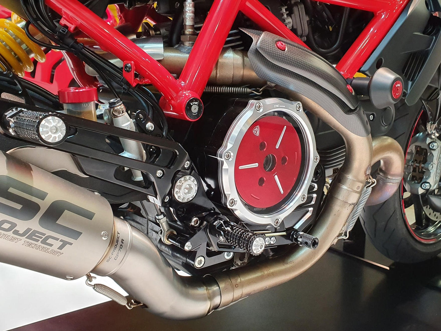 SPA01 - CNC RACING Ducati Oil Bath Clutch Pressure Plate Cover
