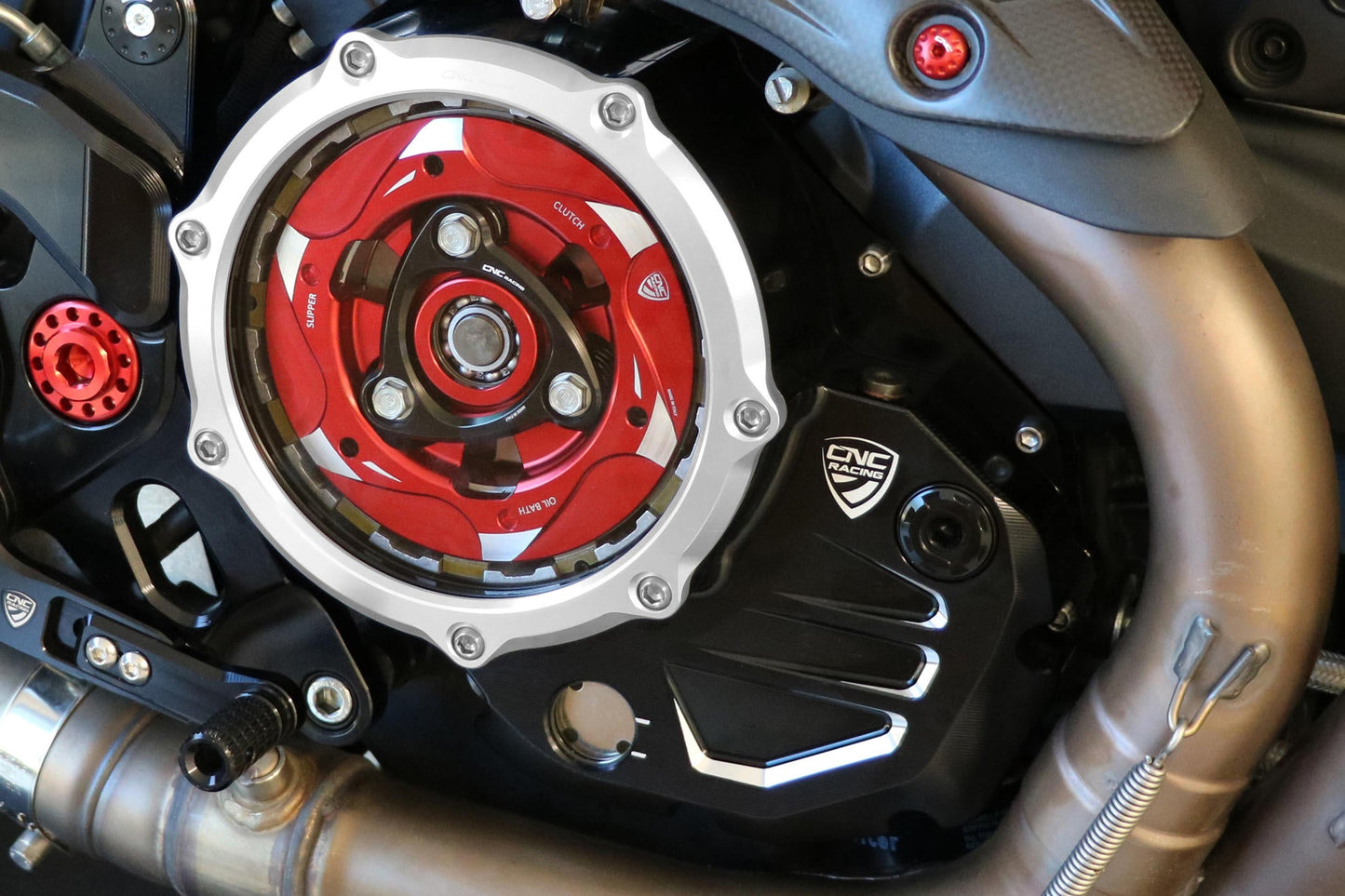 CA501 - CNC RACING Ducati Oil Bath Clear Clutch Cover
