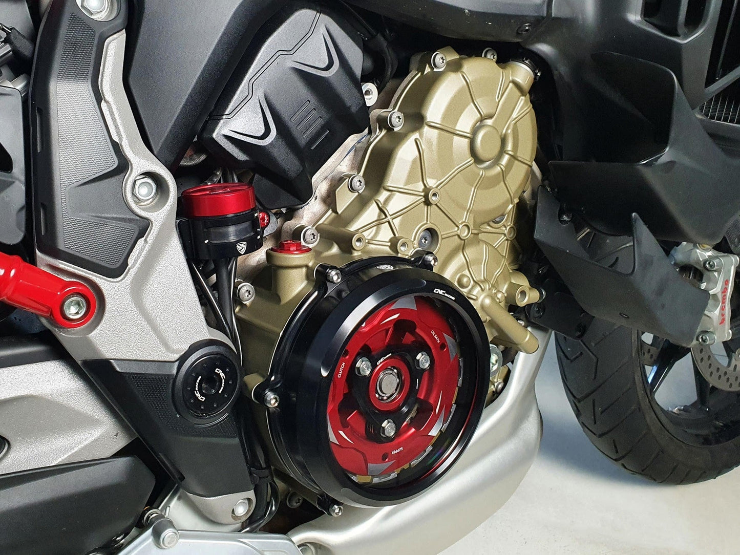 CA210 - CNC RACING Ducati Multistrada V4 (2021+) Clear Clutch Cover + Conversion Kit