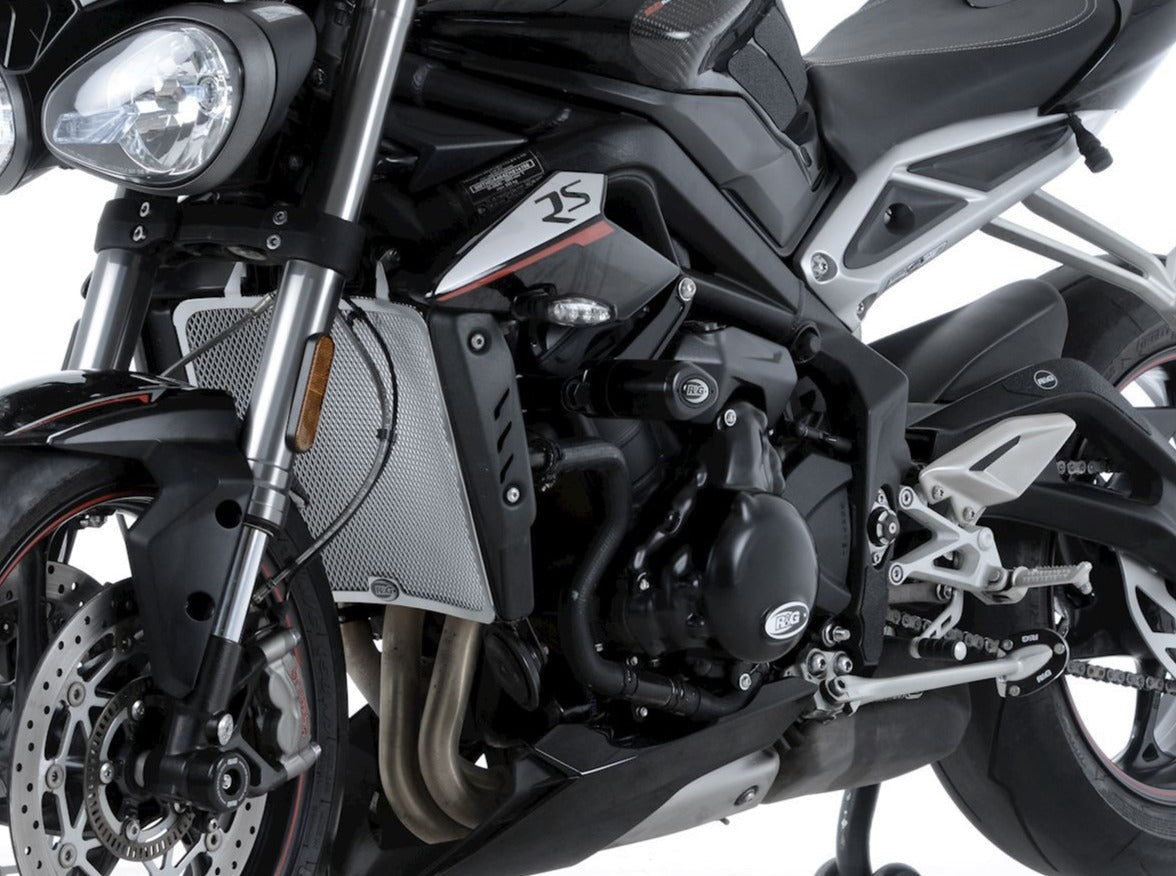 CP0430 - R&G RACING Triumph Street Triple S / R / RS Frame Crash Protection Sliders "Aero"