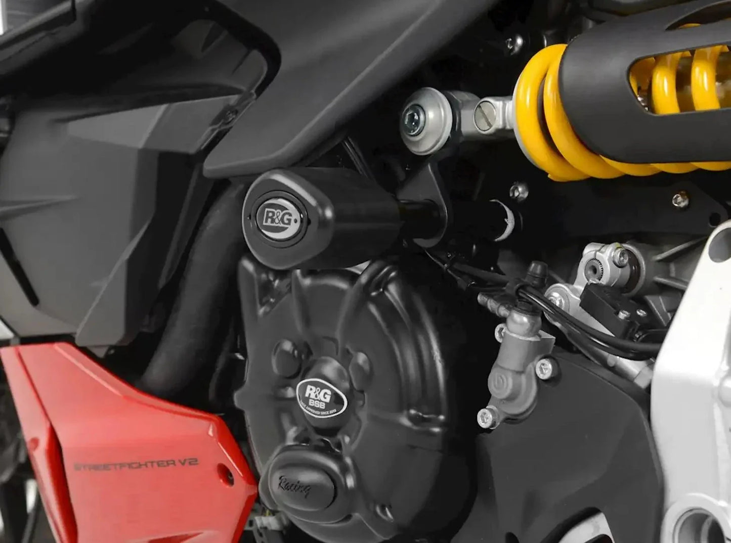 CP0485 - R&G RACING Ducati Panigale V2 / Streetfighter V2 Frame Crash Protection Sliders "Aero"