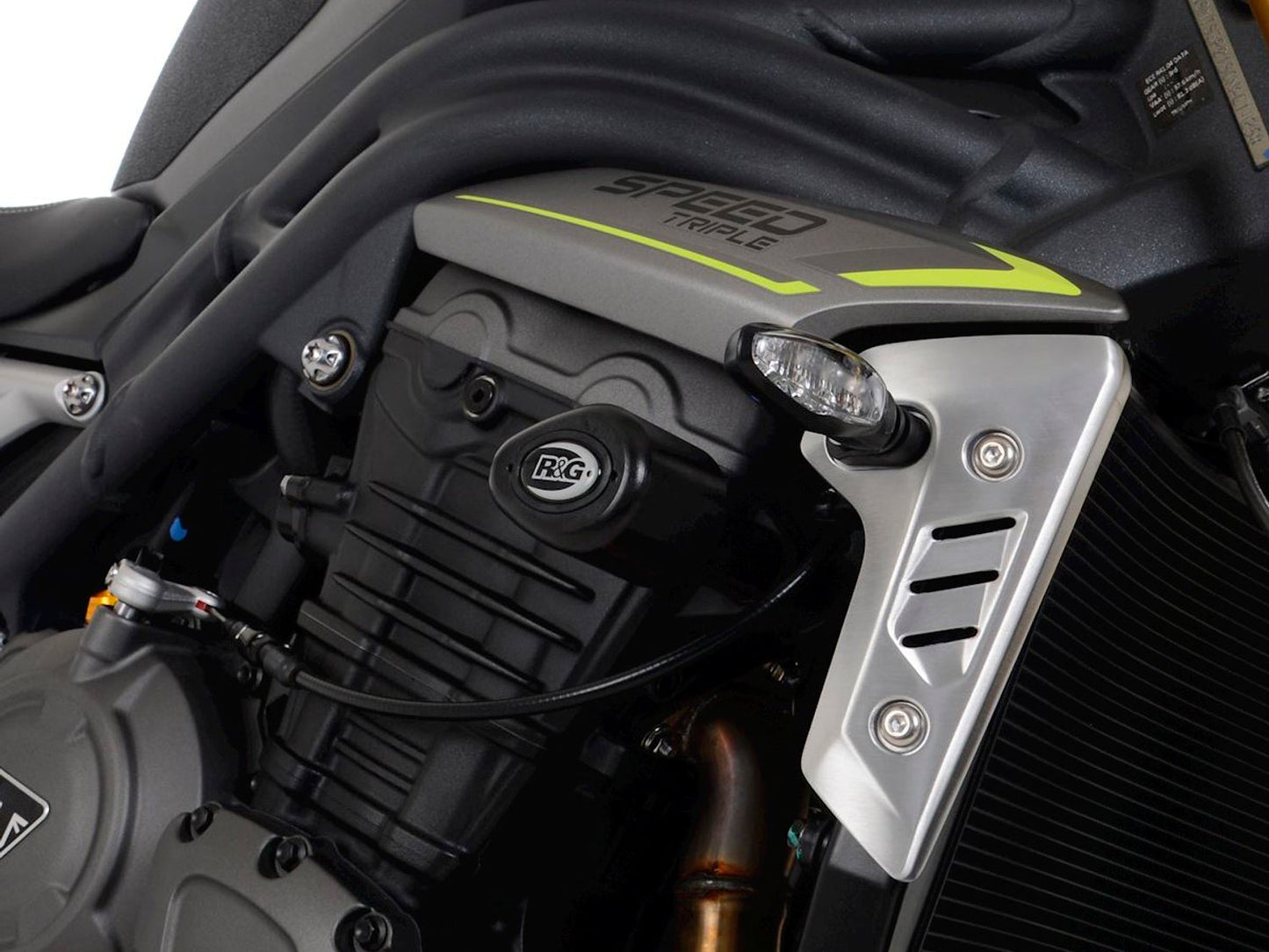 CP0532 - R&G RACING Triumph Speed Triple 1200 RS/RR Frame Crash Protection Sliders "Aero"