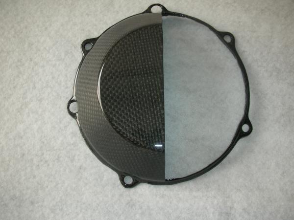 CARBONVANI Ducati Monster Carbon Clear Clutch Cover