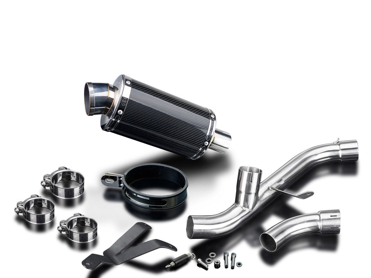 DELKEVIC Ducati Supersport 939 (17/20) De-Cat Slip-on Exhaust DS70 9" Carbon