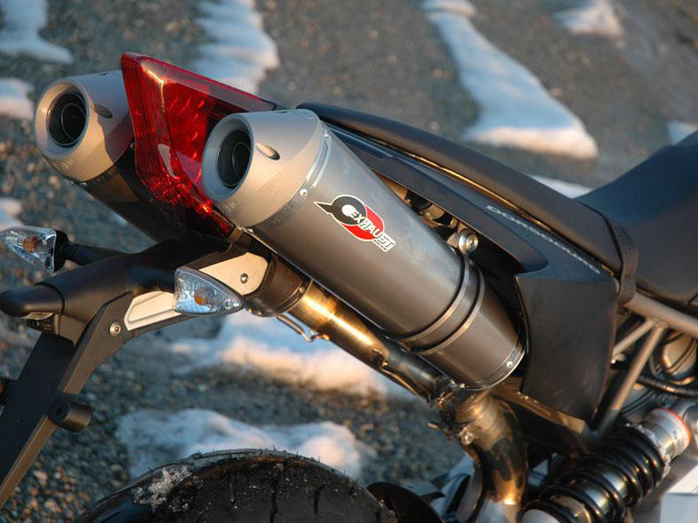 QD EXHAUST Aprilia Dorsoduro 750 (08/15) Dual Slip-on Exhaust "Magnum" (EU homologated)