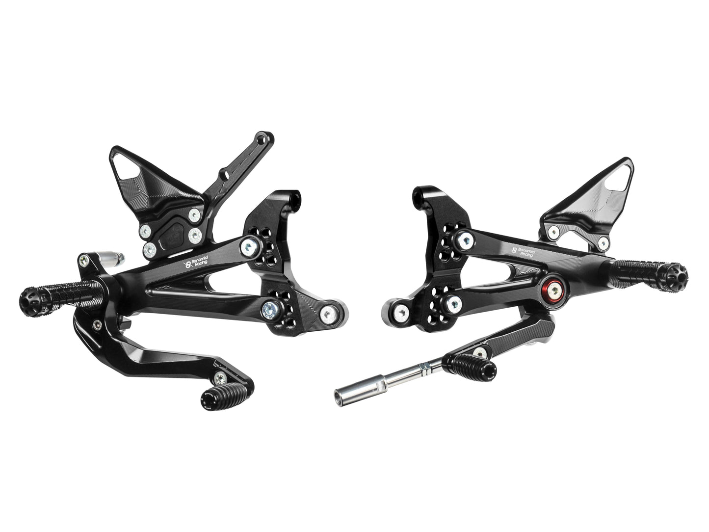 DSTR2 - BONAMICI RACING Ducati Streetfighter V4 (2020+) Adjustable Rearset Kit