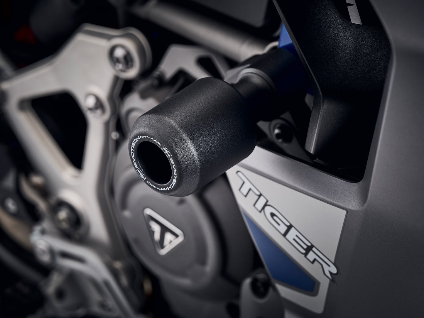 EVOTECH Triumph Tiger 1200 GT Explorer / Rally Explorer (2022+) Frame Crash Protection Sliders