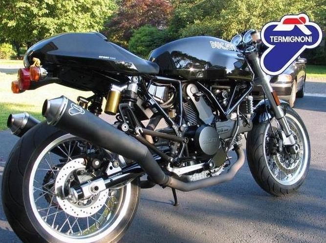 Ducati Sport 1000 Biposto Dual Slip-on Silencers by TERMIGNONI