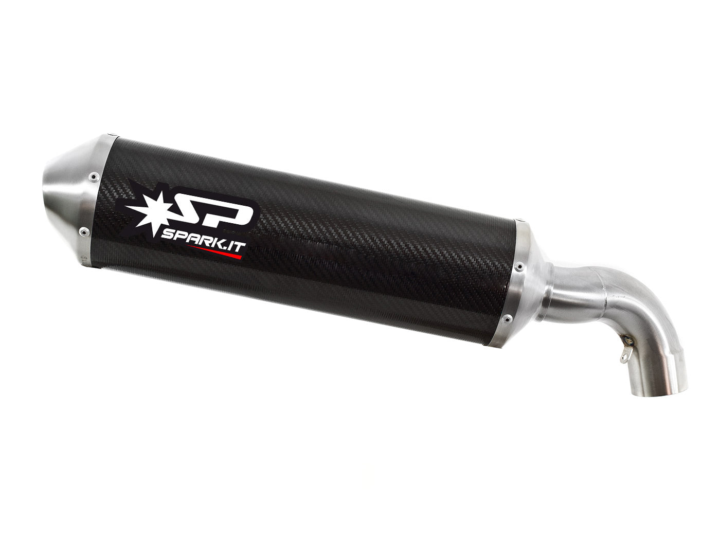 SPARK Ducati Hypermotard 796 Slip-on Exhaust "Oval" (EU homologated)