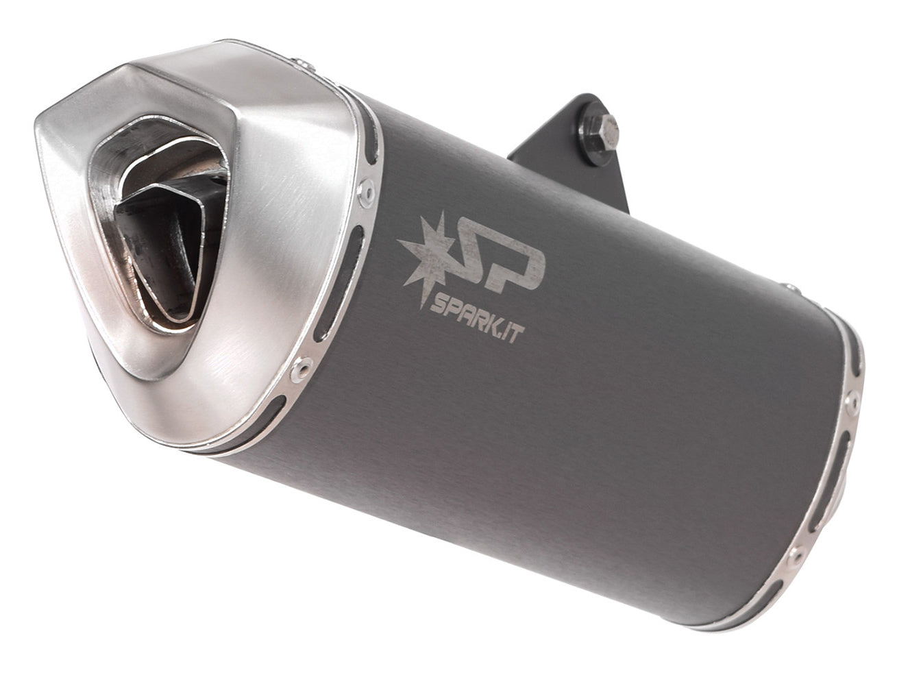 SPARK Honda VFR800X Crossrunner Slip-on Exhaust "Force" (EU homologated; dark)