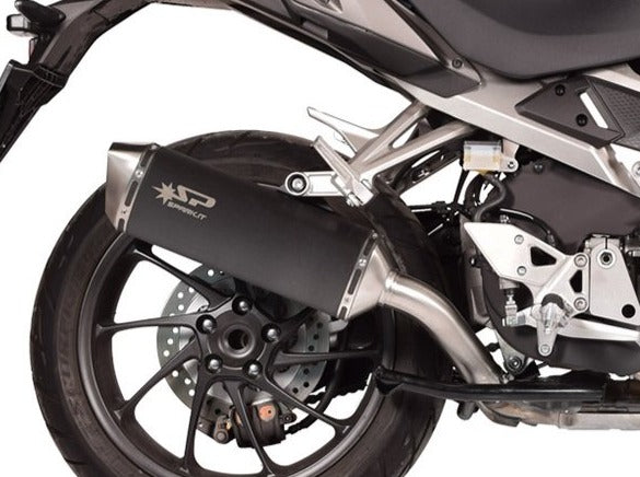SPARK Honda VFR800X Crossrunner Slip-on Exhaust "Force" (EU homologated; dark)