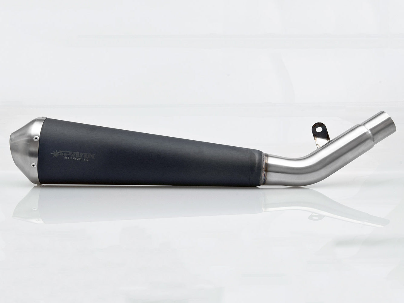 SPARK Kawasaki Z750 (07/12) Slip-on Exhaust "Megaphone" (EU homologated; dark)