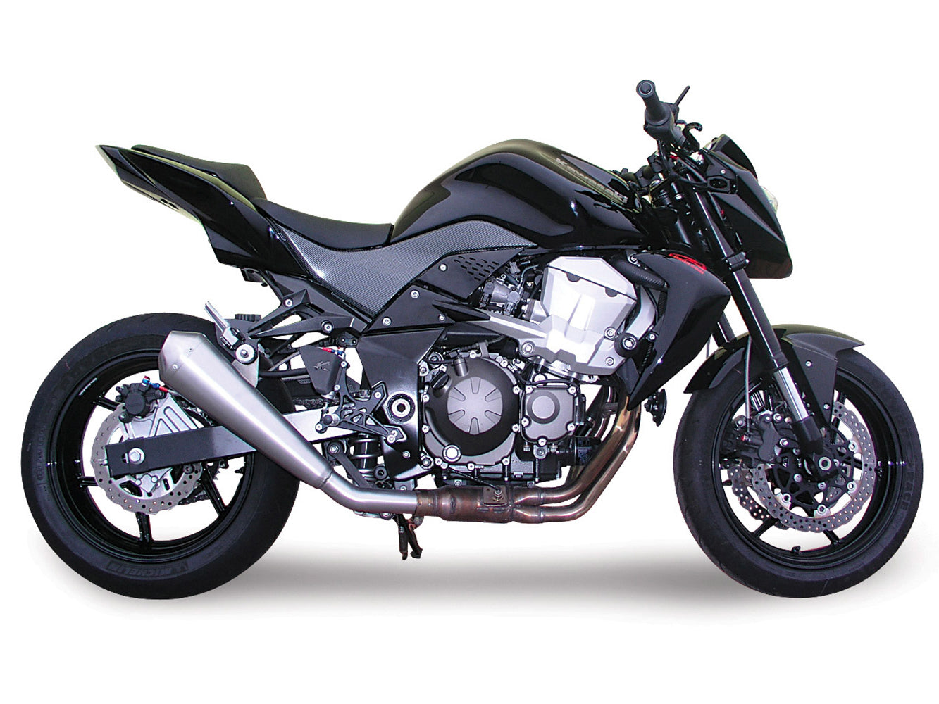 SPARK Kawasaki Z750 (07/12) Slip-on Exhaust "Megaphone" (steel)