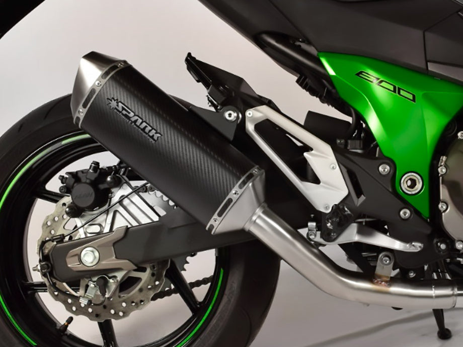 SPARK Kawasaki Z800/E Slip-on Exhaust "Force" (EU homologated)