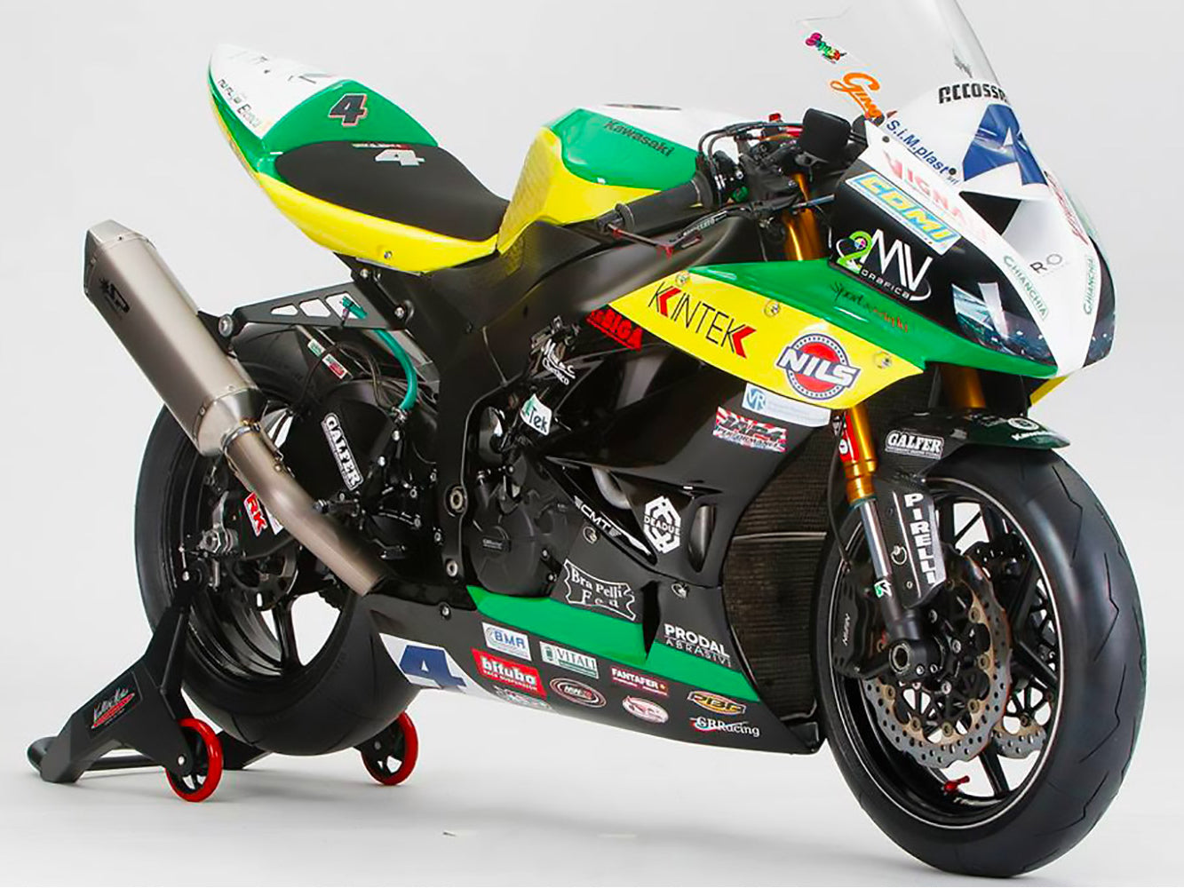 SPARK Kawasaki ZX-6R (2009+) Titanium Full Exhaust System "Force" (racing)