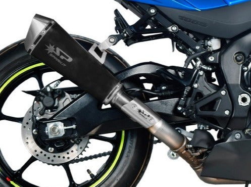 SPARK Suzuki GSX-R1000/1000R Slip-on Exhaust "Konix" (racing; dark)