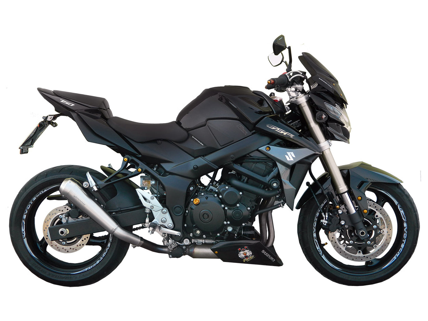 SPARK Suzuki GSR750 Slip-on Exhaust "GP Style" (EU homologated)