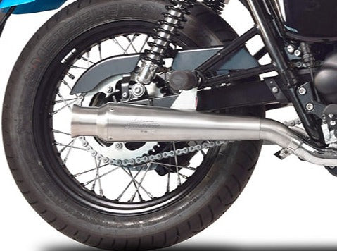 SPARK Triumph Bonneville T100 (02/16) Double Slip-on Exhaust "Trumpet" (racing)