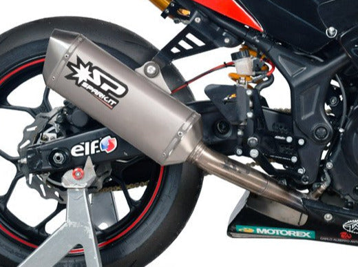 SPARK Yamaha YZF-R3 (2015+) Titanium Full Exhaust System "Force" Evo 2019 (racing)