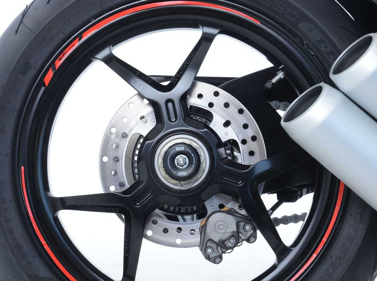 SP0028 - R&G RACING Ducati Multistrada / Supersport / Panigale / Streetfighter Rear Wheel Sliders (swingarm)