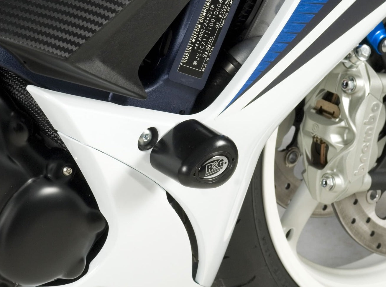 R&G RACING Suzuki GSX-R600/R750 (11/18) Frame Crash Protection Sliders "Aero"