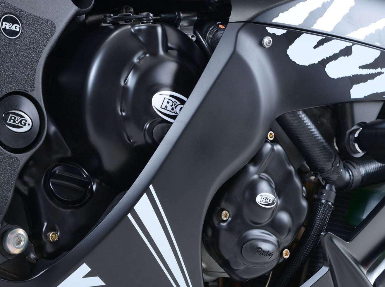 R&G RACING Kawasaki Ninja ZX-10R (2011+) Engine Covers Protection Kit (3 pcs, racing)