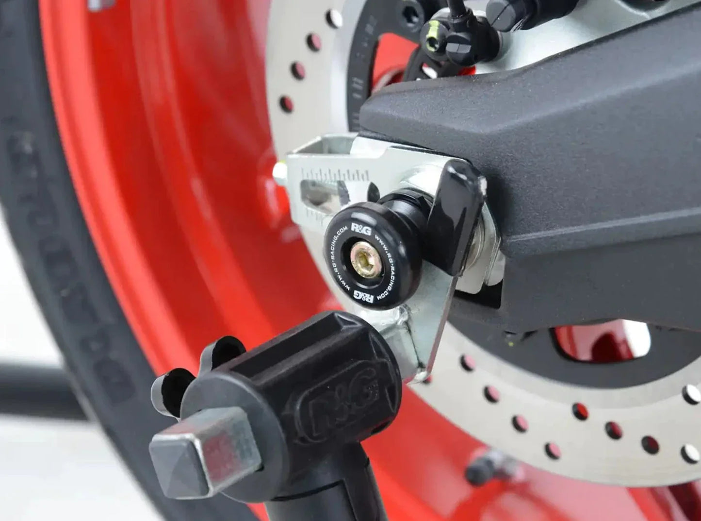 SS0044 - R&G RACING Ducati Scrambler / Monster 797 Rear Wheel Sliders (paddock stand bobbins)