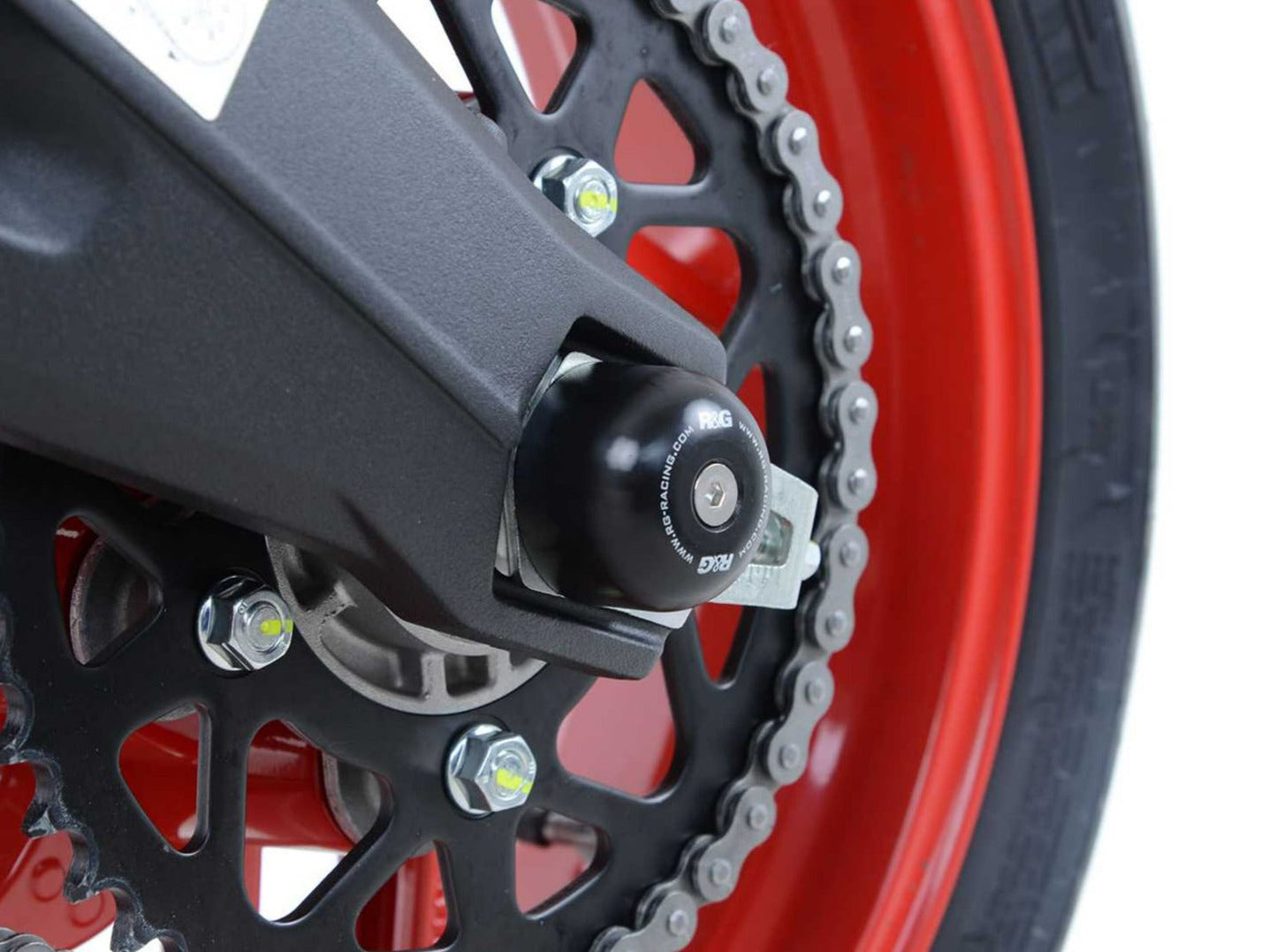 SP0066 - R&G RACING Ducati Scrambler / Monster Rear Wheel Sliders (swingarm)