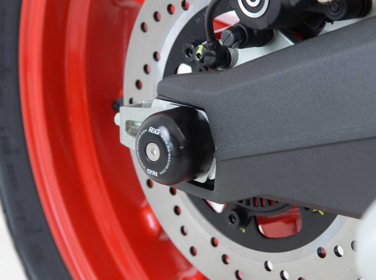 SP0066 - R&G RACING Ducati Scrambler / Monster Rear Wheel Sliders (swingarm)