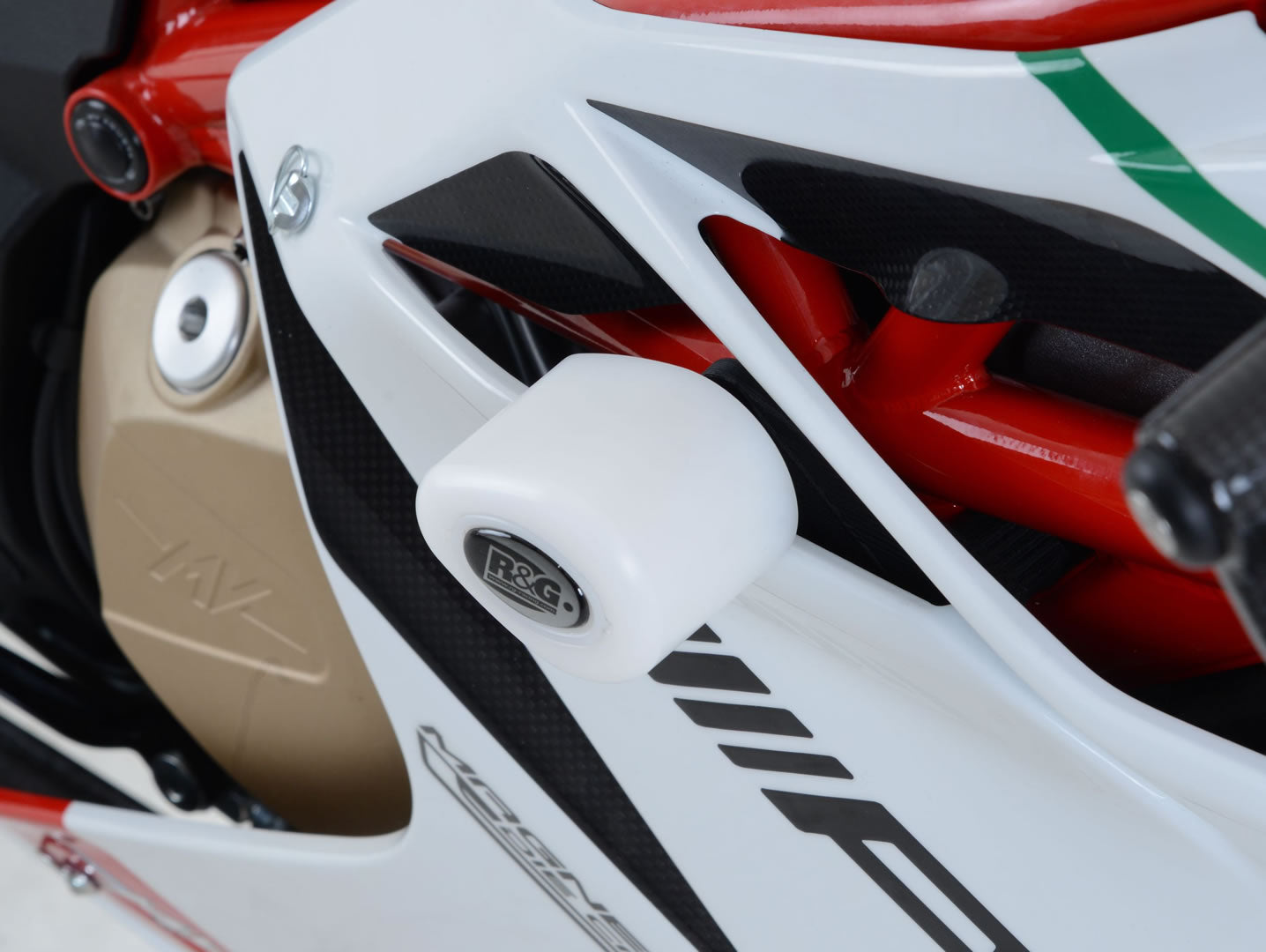 CP0398 - R&G RACING MV Agusta F4 1000 RC (15/18) Frame Crash Protection Sliders "Aero"