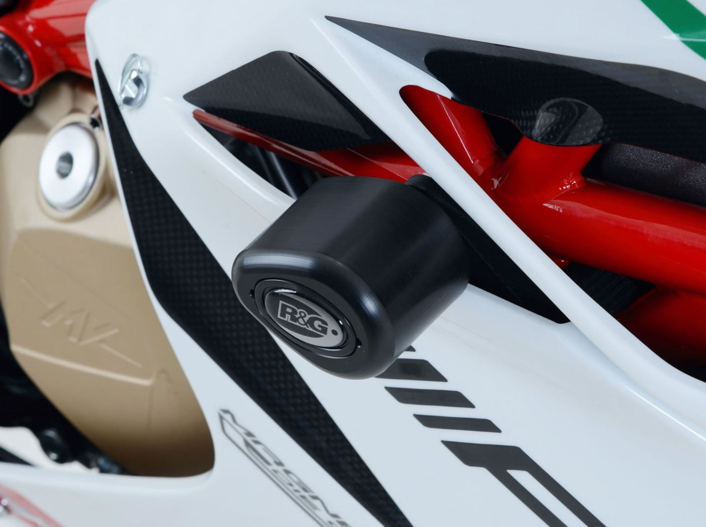 CP0398 - R&G RACING MV Agusta F4 1000 RC (15/18) Frame Crash Protection Sliders "Aero"