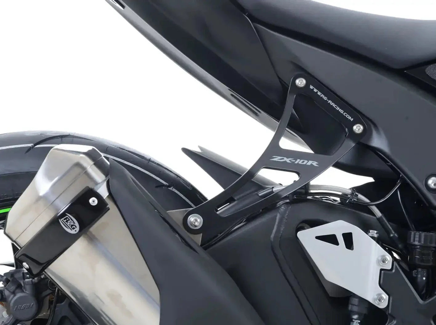 EH0047 - R&G RACING Kawasaki ZX-10R / ZX-10RR Exhaust Hanger & Blanking Plate Kit