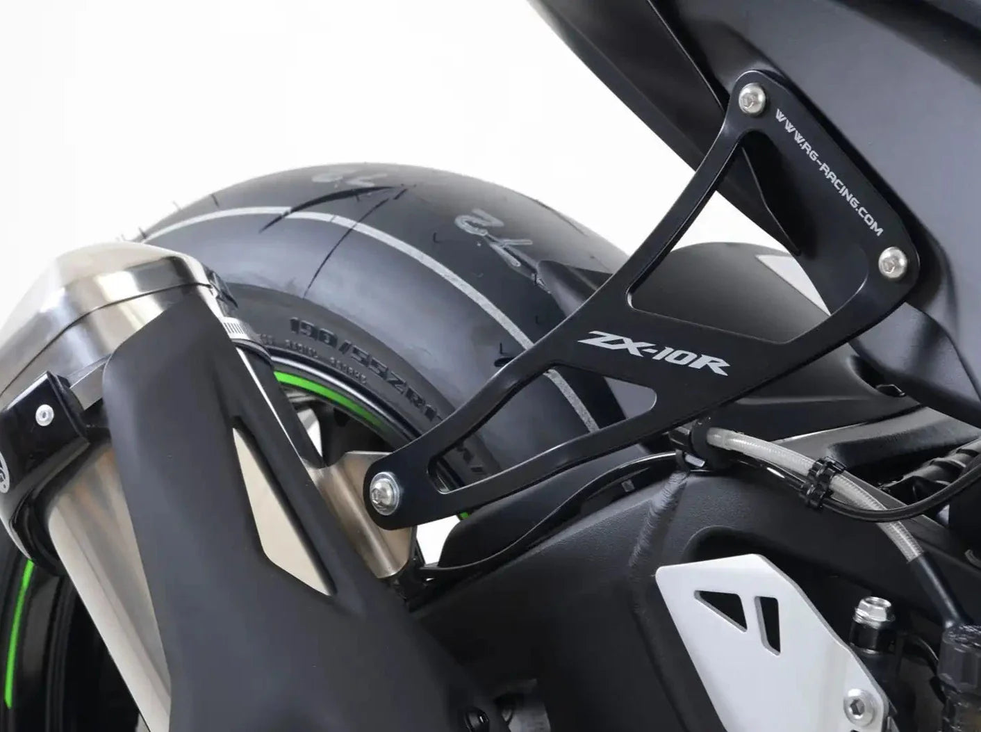 EH0047 - R&G RACING Kawasaki ZX-10R / ZX-10RR Exhaust Hanger & Blanking Plate Kit