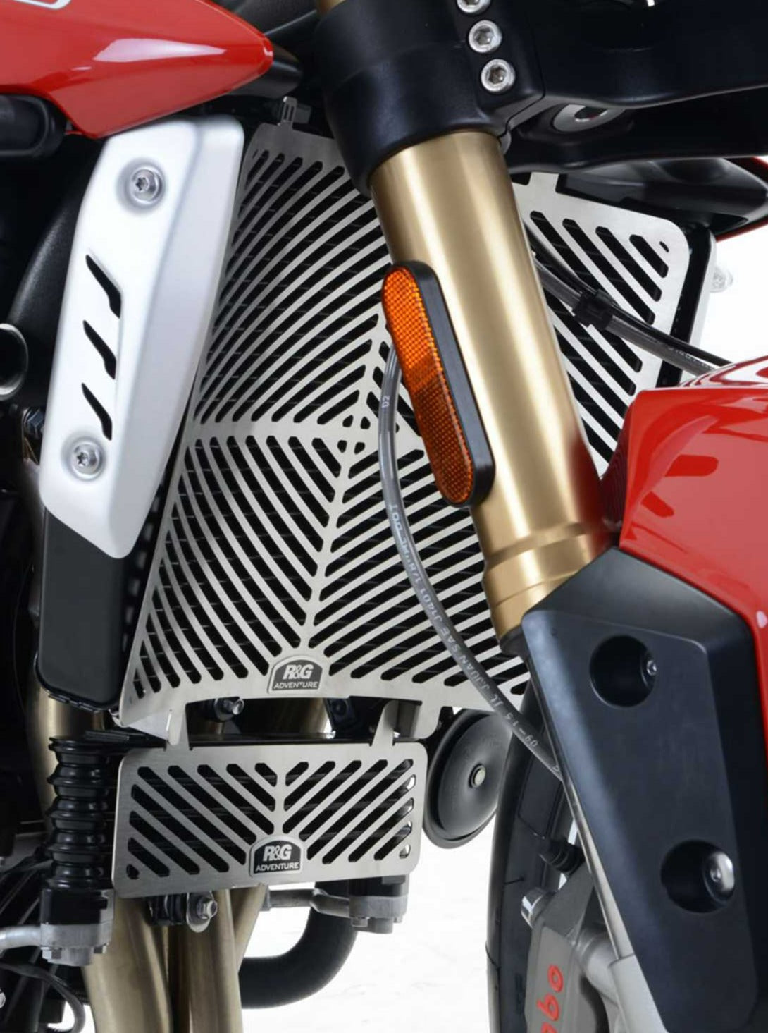 SRG0045 - R&G RACING Triumph Speed Triple S / R / RS Radiator Guard (steel)
