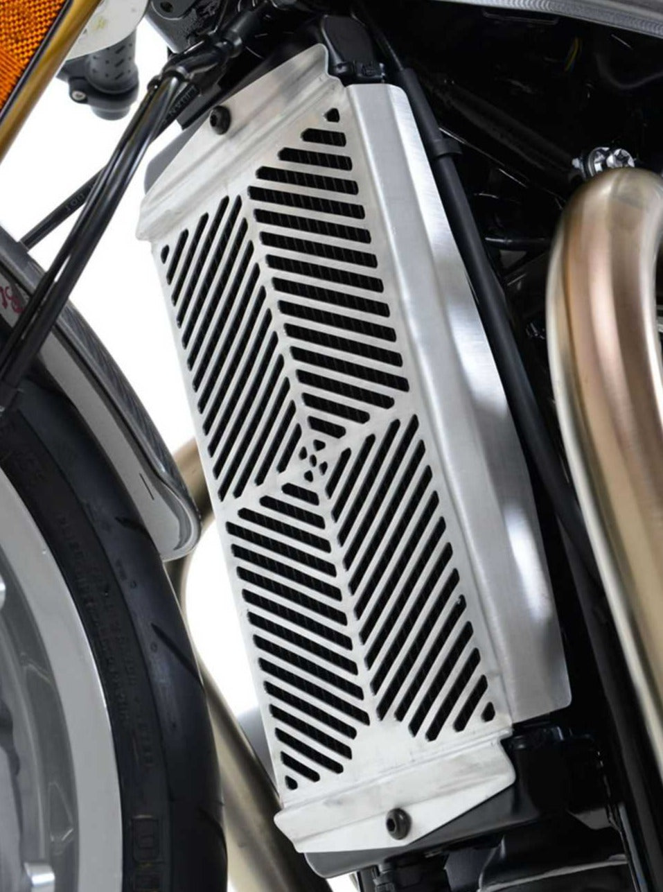 SRG0047 - R&G RACING Triumph Radiator Guard (steel)