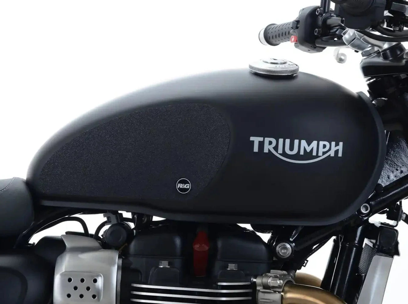 EZRG811 - R&G RACING Triumph Street Twin Fuel Tank Traction Grips