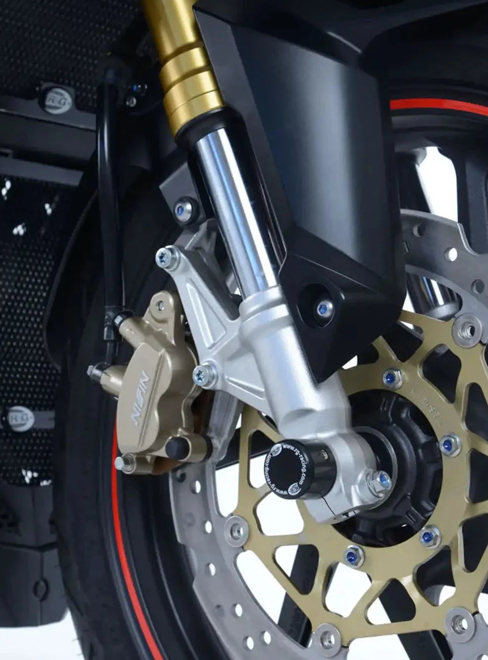 FP0195- R&G RACING Honda CBR250RR / Yamaha X-MAX 300 Front Wheel Sliders