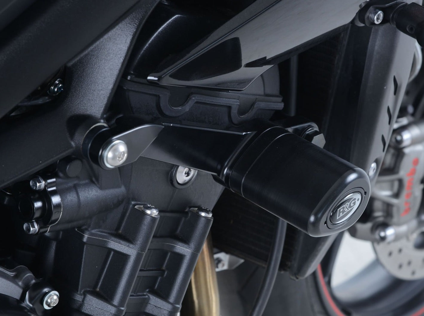 CP0430 - R&G RACING Triumph Street Triple S / R / RS Frame Crash Protection Sliders "Aero"