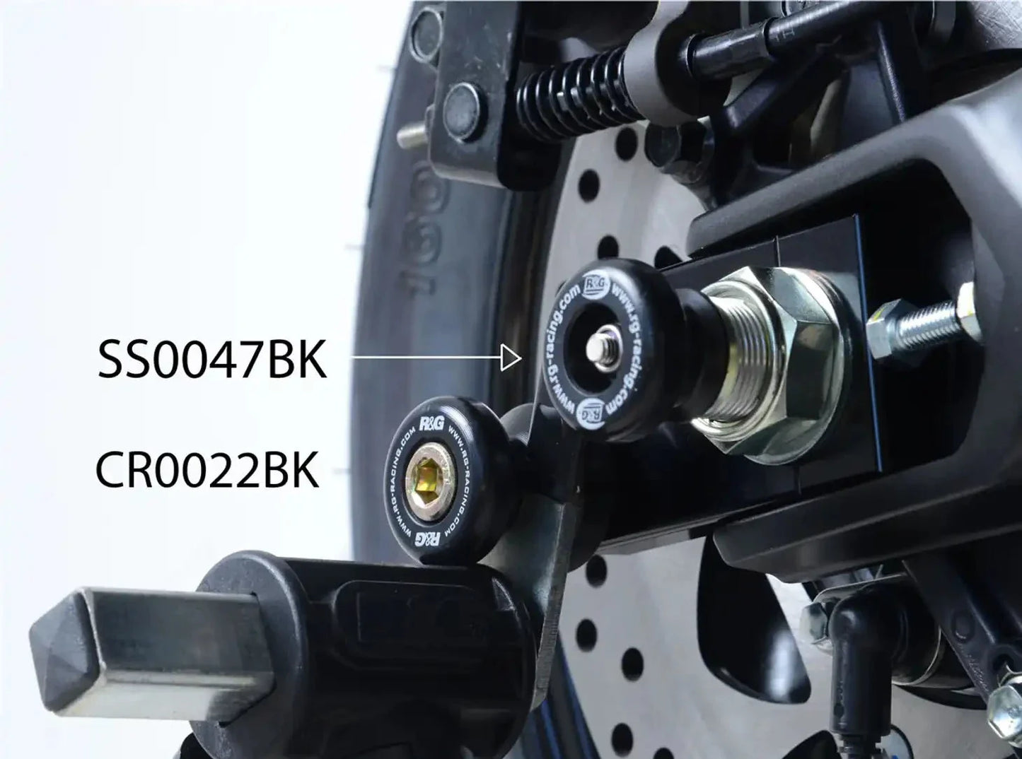 SS0047 - R&G RACING Yamaha TMAX 530 / 560 Rear Wheel Sliders (paddock stand bobbins)