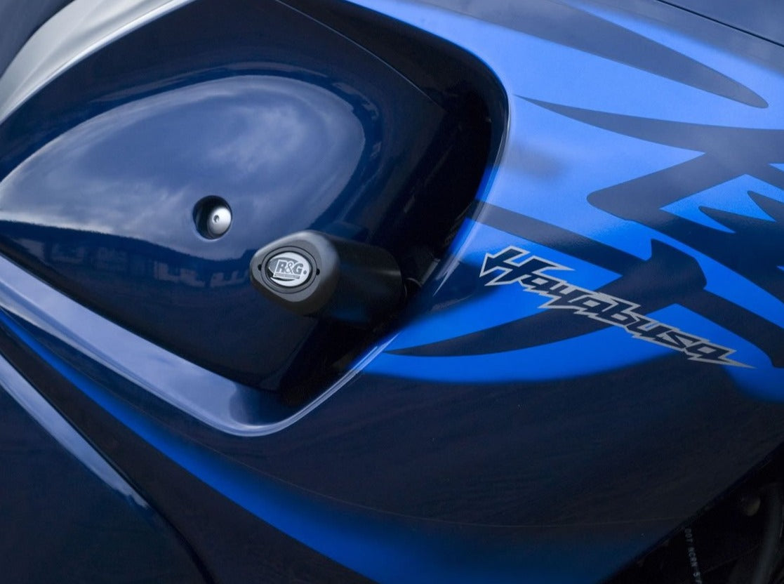 CP0298 - R&G RACING Suzuki GSX1300R Hayabusa (08/20) Frame Crash Protection Sliders "Aero"