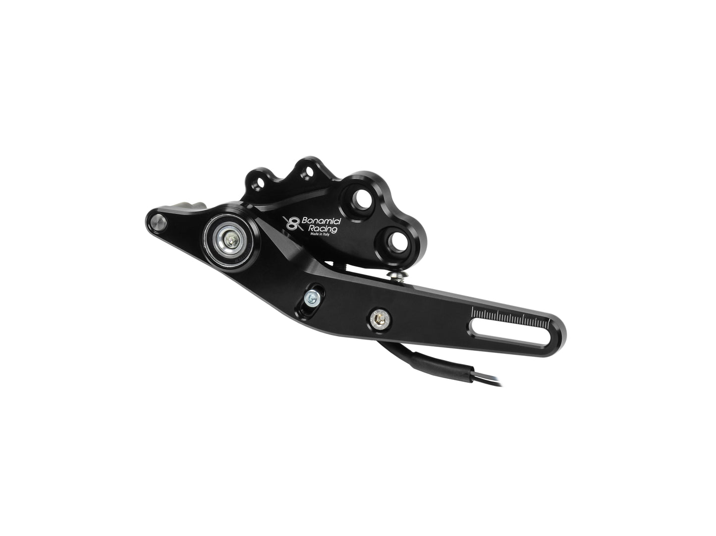 A005SR - BONAMICI RACING Aprilia RSV4 / Tuono V4 (2017+) Adjustable Rearset (racing; with brake light kit)