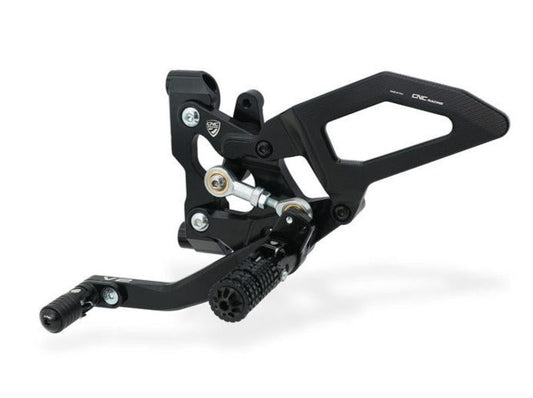 PE411 - CNC RACING Ducati Streetfighter V2 (2022+) Adjustable Rearset