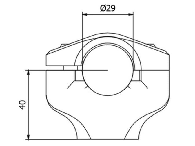 RM241 - CNC RACING Ducati Monster / Hypermotard Handlebar Riser (Ø 29 mm)