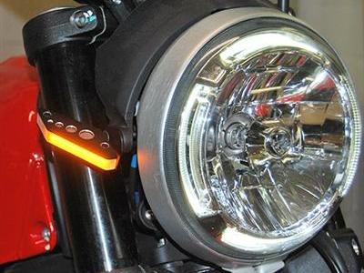 NEW RAGE CYCLES Ducati Scrambler 800 (2015+) LED Front Turn Signals