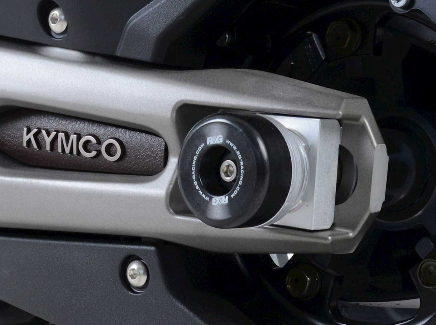 SP0087 - R&G RACING Kymco AK 550 (18/19) Rear Wheel Sliders (swingarm)