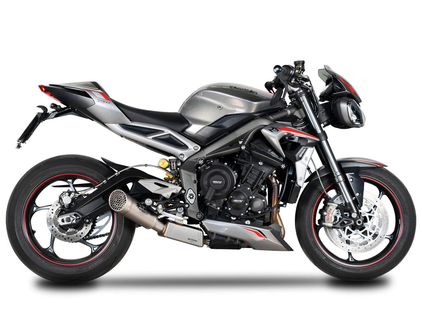 SPARK Triumph Street Triple 765 (20/22) Semi-full 3/4 Exhaust System "Grid-O" (EU homologated)