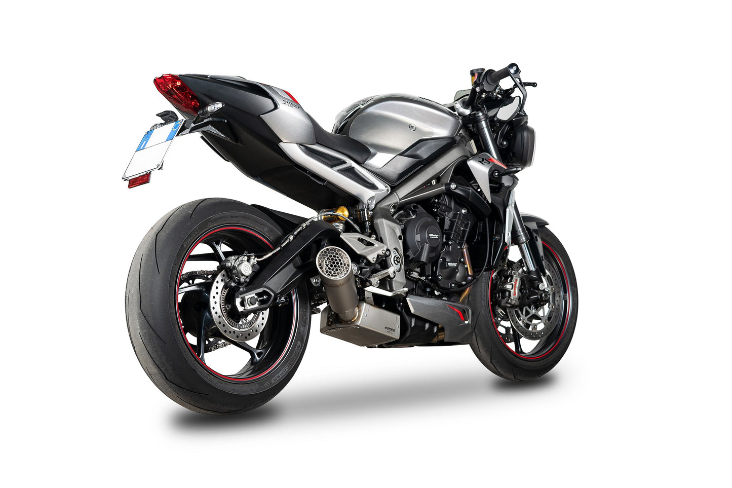 SPARK Triumph Street Triple 765 (20/22) Semi-full 3/4 Exhaust System "Grid-O" (EU homologated)