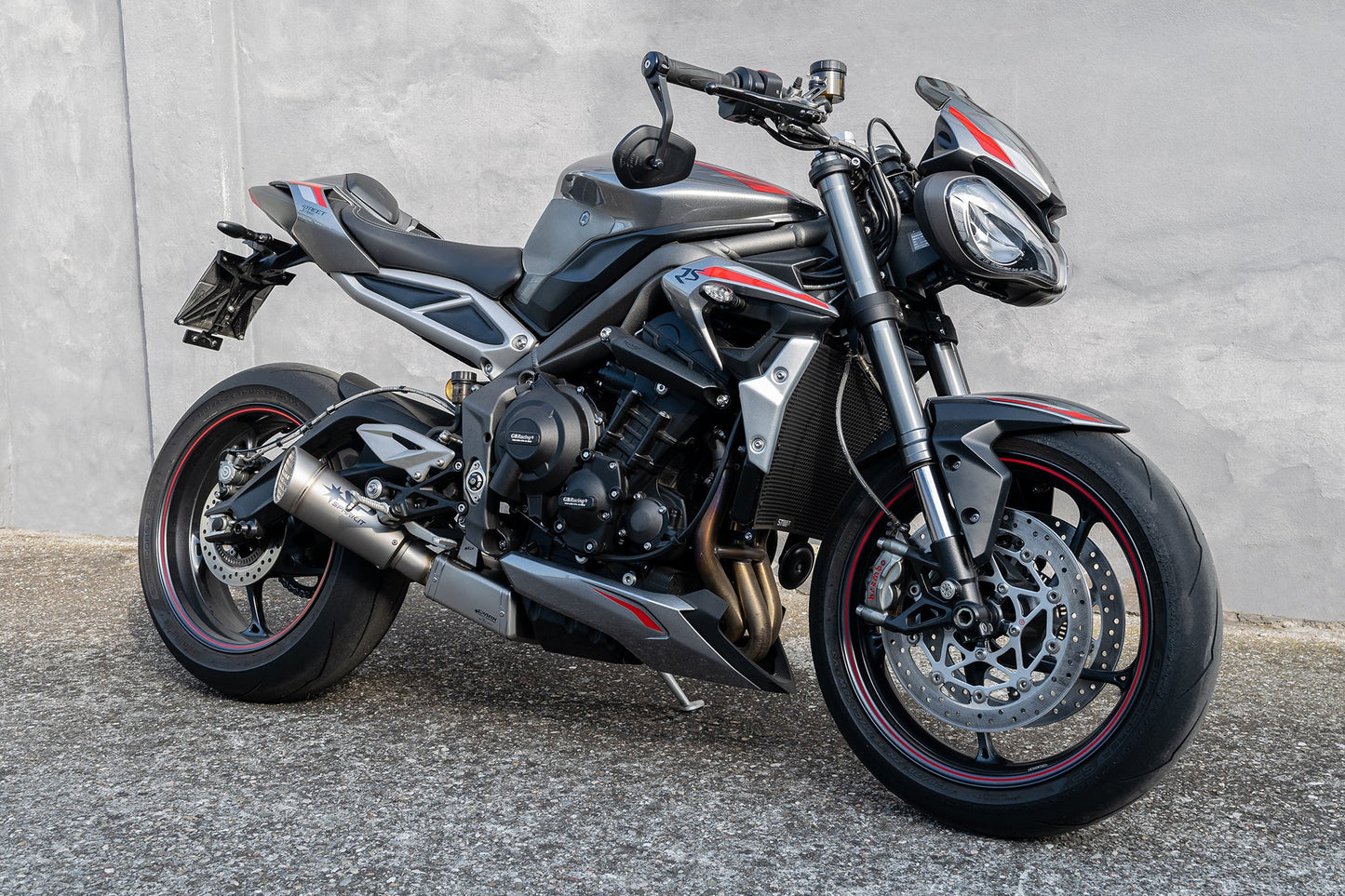 SPARK Triumph Street Triple 765 (20/22) Semi-full 3/4 Exhaust System "Grid-O" (EU homologated)