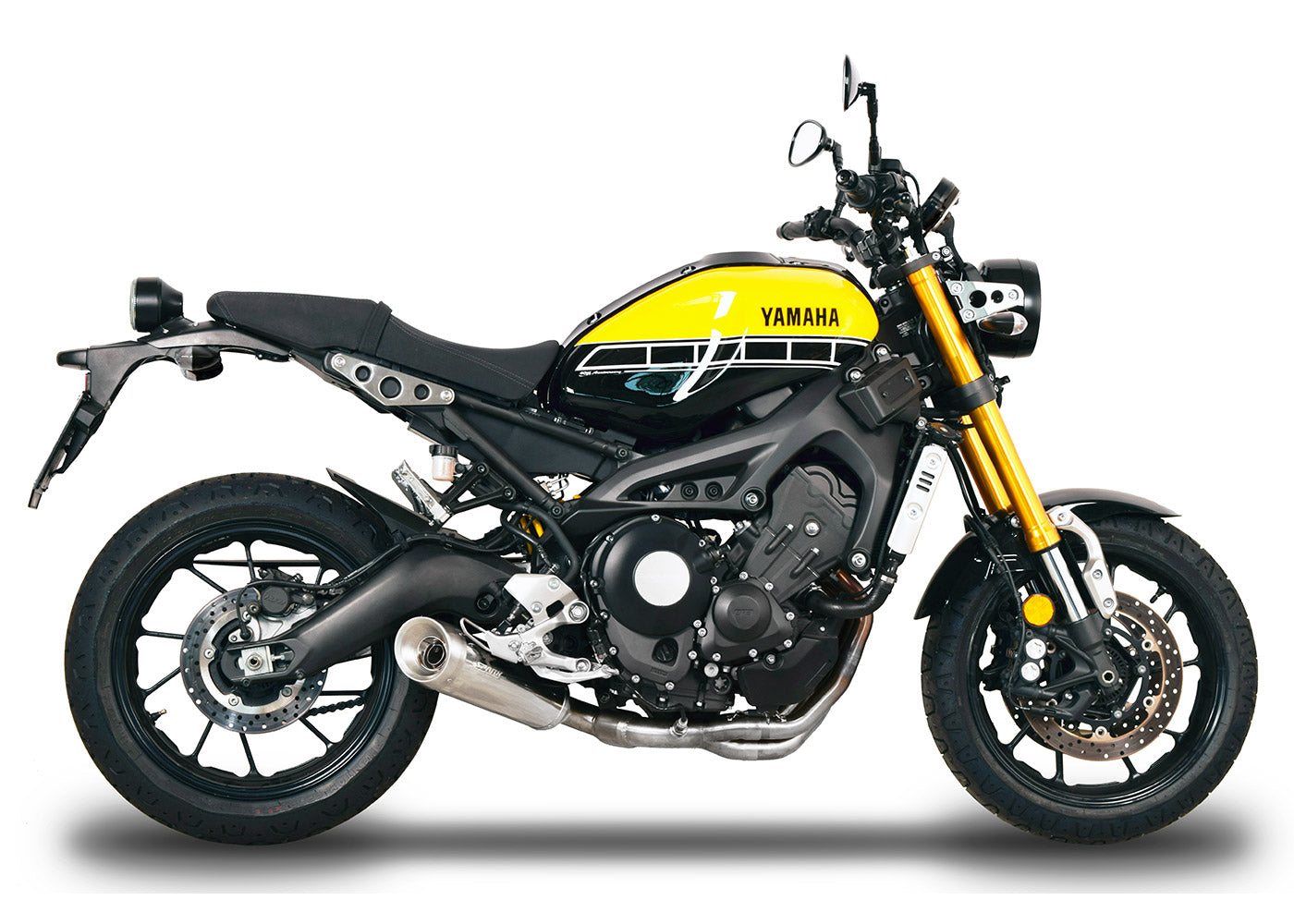 SPARK Yamaha MT-09 / XSR900 Exhaust Silencer "Evo V" Low Position (EU homologated)