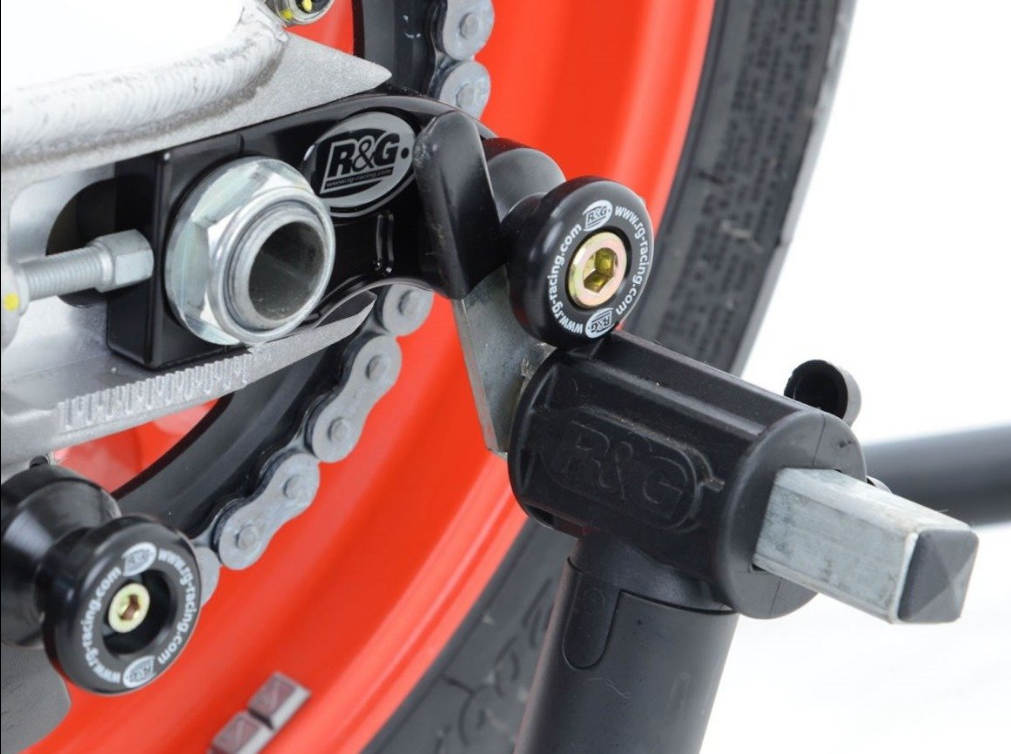 CR0030 - R&G RACING Aprilia RSV4 / Tuono V4 (2009+) Paddock Stand Bobbins (M10; offset)